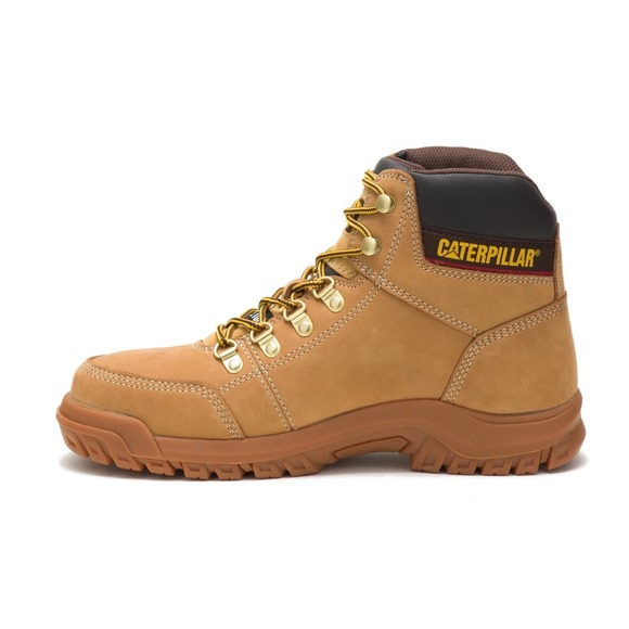 Caterpillar Outline Steel‎ Toe Mens Sz 13 Light Brown Work Boot Leather main image 6
